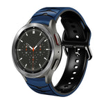 Dây đồng hồ silicone họa tiết cong, dành cho Samsung Galaxy Watch 4 Classic 46mm