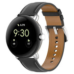 Dây đồng hồ da dập nổi may, Dùng cho Google Pixel Watch 4 / 3 / 2 / 1 41mm