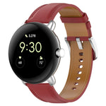 Dây đồng hồ da dập nổi may, Dùng cho Google Pixel Watch 4 / 3 / 2 / 1 41mm