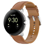 Dây đồng hồ da dập nổi may, Dùng cho Google Pixel Watch 4 / 3 / 2 / 1 41mm