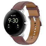 Dây đồng hồ da dập nổi may, Dùng cho Google Pixel Watch 4 / 3 / 2 / 1 41mm