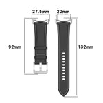 Dây đồng hồ da dập nổi may, Dùng cho Google Pixel Watch 4 / 3 / 2 / 1 41mm