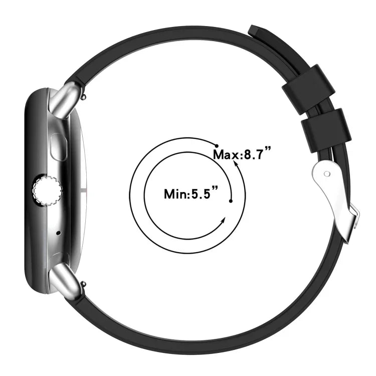 Dây đồng hồ silicone màu trơn có đầu nối kim loại, Dùng cho Google Pixel Watch 4 / 3 / 2 / 1 41mm