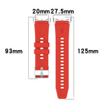 Dây đồng hồ silicone màu trơn có đầu nối kim loại, Dùng cho Google Pixel Watch 4 / 3 / 2 / 1 41mm