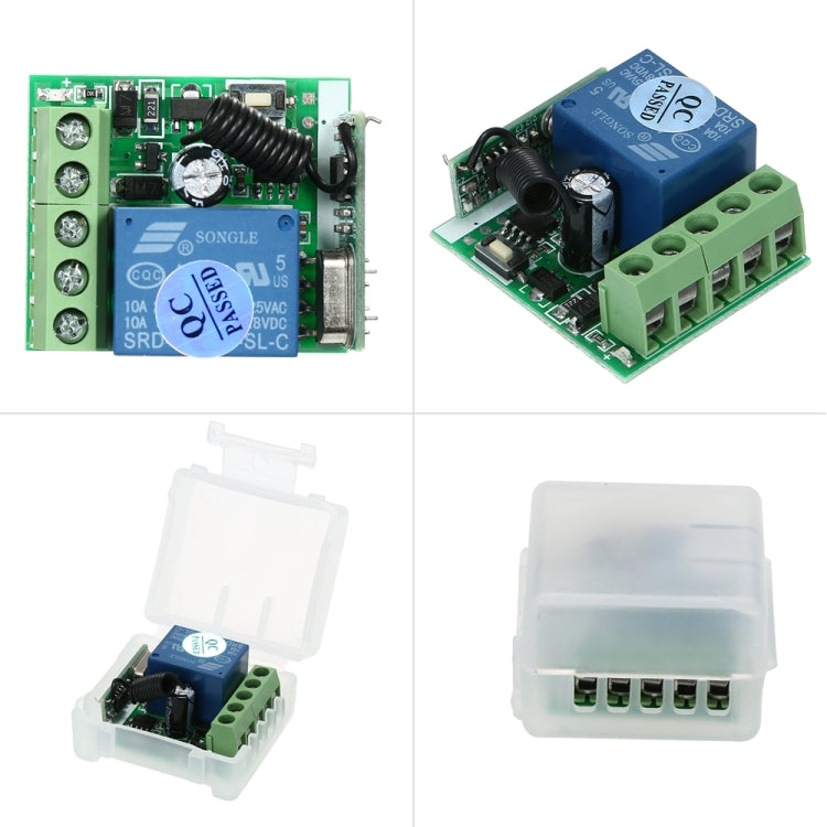 Công tắc điều khiển từ xa RF 1 kênh DC12V / rơ le 10A / bộ thu công tắc 433MHz