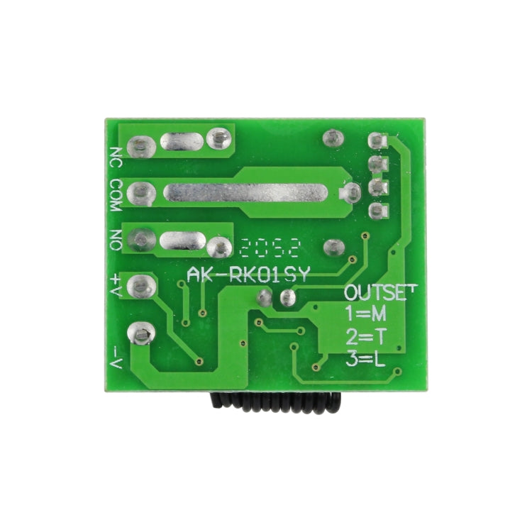 Công tắc điều khiển từ xa RF 1 kênh DC12V / rơ le 10A / bộ thu công tắc 433MHz