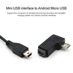 Bộ chuyển đổi Mini USB cái 90 độ sang Micro USB đực