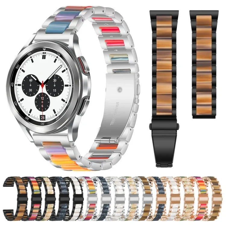 Dây đồng hồ kim loại nhựa Interbead, dành cho Galaxy Watch 4 Classic 42 / 46mm
