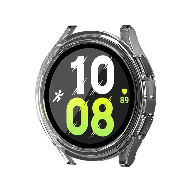 Ốp bảo vệ toàn diện khung PC chống nước ENKAY Hat-Prince cho Samsung Galaxy Watch4/5 44mm + kính cường lực 9H