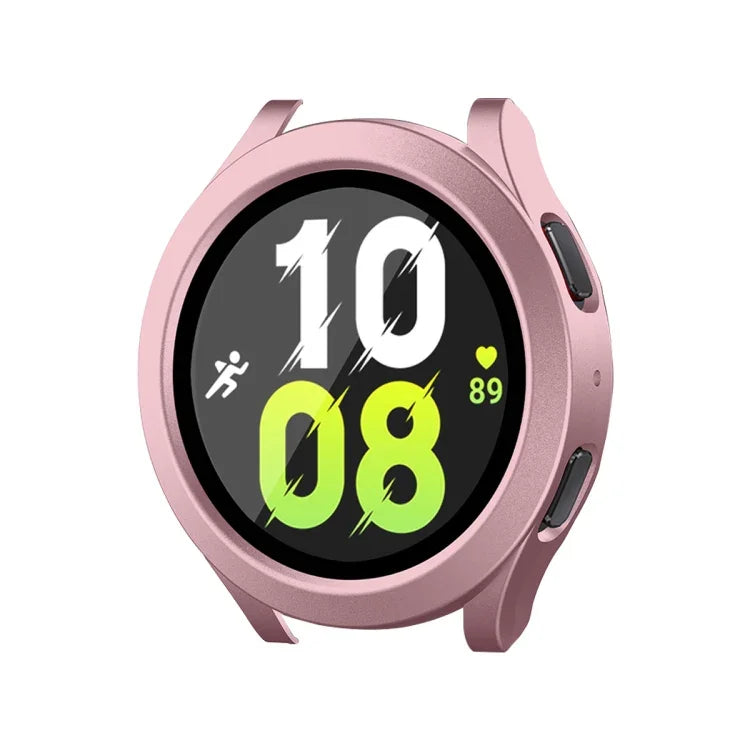 Ốp bảo vệ toàn diện khung PC chống nước ENKAY Hat-Prince cho Samsung Galaxy Watch4/5 44mm + kính cường lực 9H
