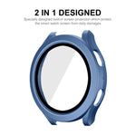 Ốp bảo vệ toàn diện khung PC chống nước ENKAY Hat-Prince cho Samsung Galaxy Watch4/5 44mm + kính cường lực 9H