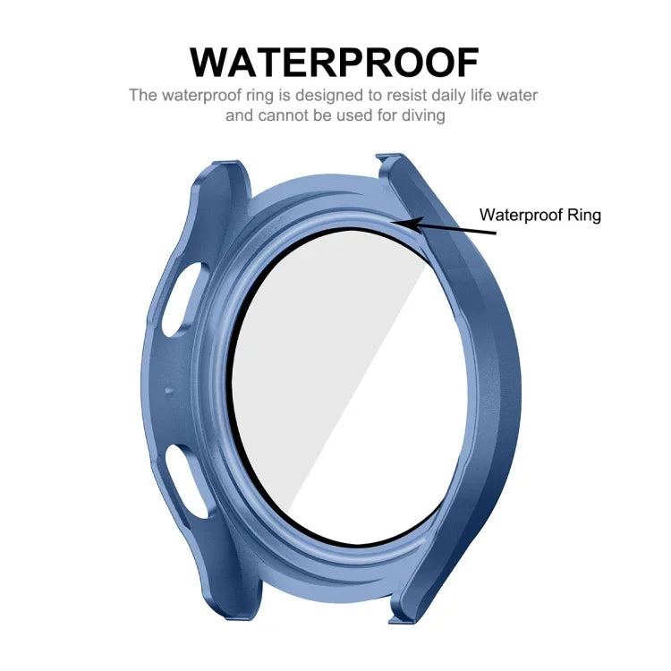 Ốp bảo vệ toàn diện khung PC chống nước ENKAY Hat-Prince cho Samsung Galaxy Watch4/5 44mm + kính cường lực 9H