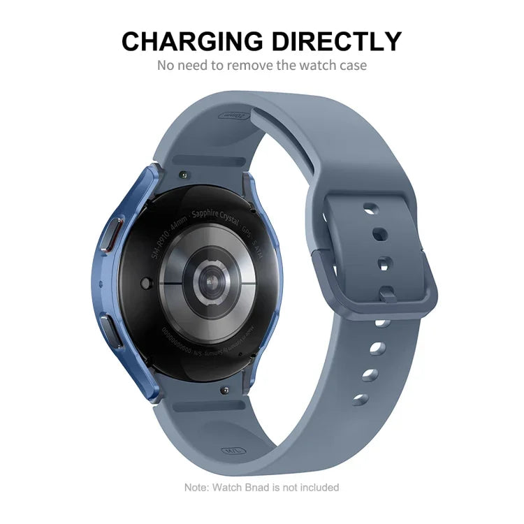 Ốp bảo vệ toàn diện khung PC chống nước ENKAY Hat-Prince cho Samsung Galaxy Watch4/5 44mm + kính cường lực 9H