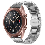 Armor Stainless Steel Metal Watch Band, For Samsung Galaxy watch 42mm, For Samsung Galaxy Watch3 41mm, For Samsung Galaxy Gear Sport, For Samsung Galaxy Watch Active, For Samsung Galaxy Watch5 / Watch5 Pro, For Samsung Galaxy Watch4 / Watch4 Classic
