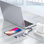 Hub USB C 7 trong 1 đa cổng USB C với HDMI, sạc PD 100W và đầu đọc thẻ SD/TF