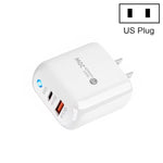 Sạc điện thoại PD04 PD20W + QC18W có đèn LED báo, phích cắm US, phích cắm US