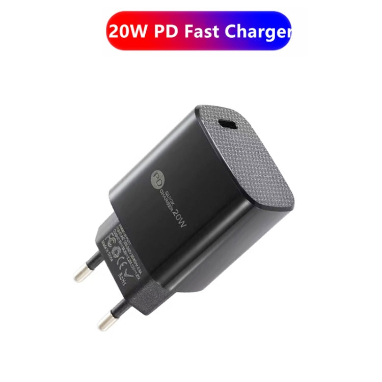 Sạc nhanh PD11 Mini cổng đơn PD3.0 USB-C / Type-C 20W cho dòng iPhone / iPad, phích cắm EU, phích cắm EU