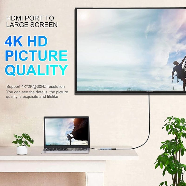 USB C HUB, Bộ chuyển đổi USB C 11 trong 1 với HDMI 4K, VGA, Type C PD, USB3.0, Ethernet RJ45, Đầu đọc thẻ SD/TF, AUX 3.5mm, Trạm kết nối tương thích với MacBook Pro/Air, các thiết bị laptop Type C khác
