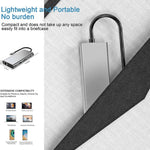 USB C HUB, Bộ chuyển đổi USB C 11 trong 1 với HDMI 4K, VGA, Type C PD, USB3.0, Ethernet RJ45, Đầu đọc thẻ SD/TF, AUX 3.5mm, Trạm kết nối tương thích với MacBook Pro/Air, các thiết bị laptop Type C khác