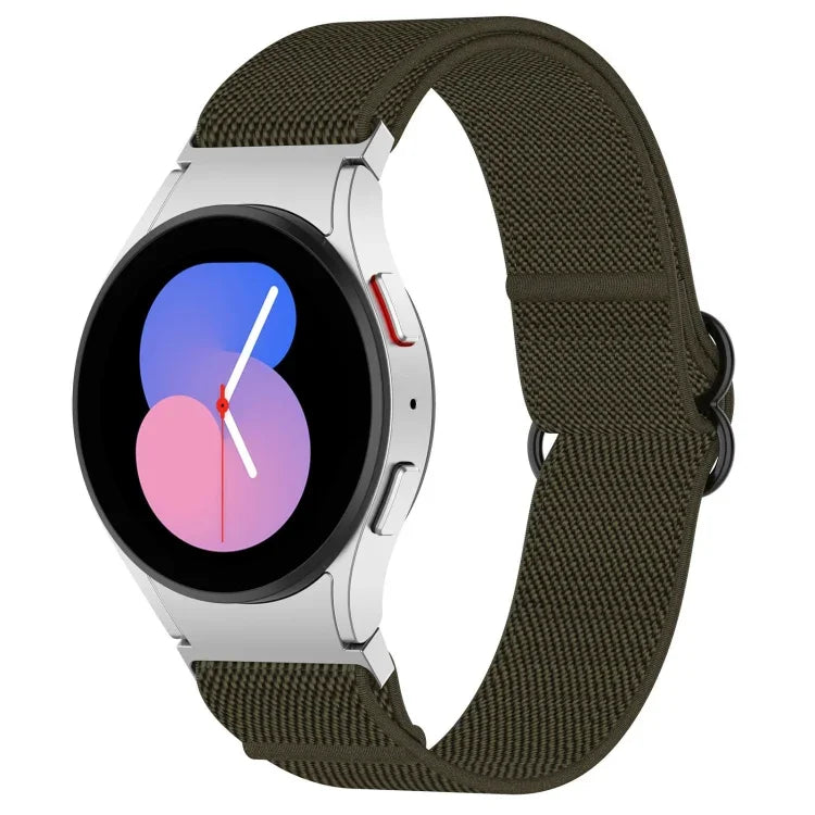 Dây đồng hồ khóa đen co giãn nylon, cho Samsung Galaxy Watch 5 Pro 45mm, cho Samsung Galaxy Watch 5 44mm, cho Samsung Galaxy Watch 5 40mm, cho Samsung Galaxy Watch 4 44mm, cho Samsung Galaxy Watch 4 40mm, cho Samsung Galaxy Watch 4 Classic 42mm     ...