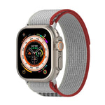Dây đồng hồ nylon hai màu khóa dán, Dành cho Apple Watch Ultra 49mm, Dành cho Apple Watch Series 8&7 45mm/SE 2&6&SE&5&4 44mm, Dành cho Apple Watch Series 8&7 41mm/SE 2&6&SE&5&4 40mm