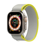 Dây đồng hồ nylon hai màu khóa dán, Dành cho Apple Watch Ultra 49mm, Dành cho Apple Watch Series 8&7 45mm/SE 2&6&SE&5&4 44mm, Dành cho Apple Watch Series 8&7 41mm/SE 2&6&SE&5&4 40mm