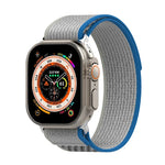 Dây đồng hồ nylon hai màu khóa dán, Dành cho Apple Watch Ultra 49mm, Dành cho Apple Watch Series 8&7 45mm/SE 2&6&SE&5&4 44mm, Dành cho Apple Watch Series 8&7 41mm/SE 2&6&SE&5&4 40mm