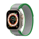 Dây đồng hồ nylon hai màu khóa dán, Dành cho Apple Watch Ultra 49mm, Dành cho Apple Watch Series 8&7 45mm/SE 2&6&SE&5&4 44mm, Dành cho Apple Watch Series 8&7 41mm/SE 2&6&SE&5&4 40mm