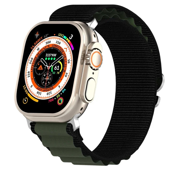 Dây đồng hồ nylon hai màu, Dành cho Apple Watch Ultra 49mm, Dành cho Apple Watch Series 8&7 45mm/SE 2&6&SE&5&4 44mm, Dành cho Apple Watch Series 8&7 41mm/SE 2&6&SE&5&4 40mm