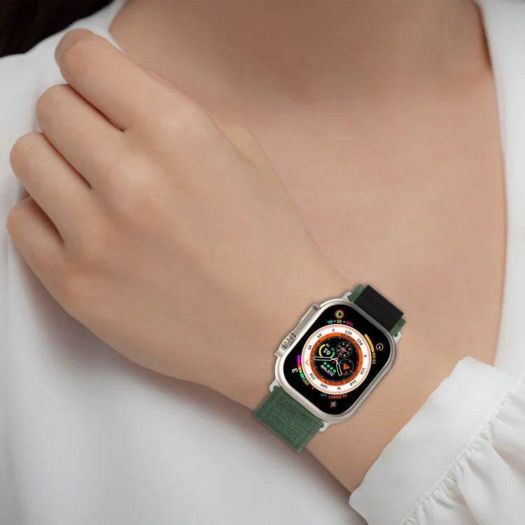 Dây đồng hồ nylon hai màu, Dành cho Apple Watch Ultra 49mm, Dành cho Apple Watch Series 8&7 45mm/SE 2&6&SE&5&4 44mm, Dành cho Apple Watch Series 8&7 41mm/SE 2&6&SE&5&4 40mm