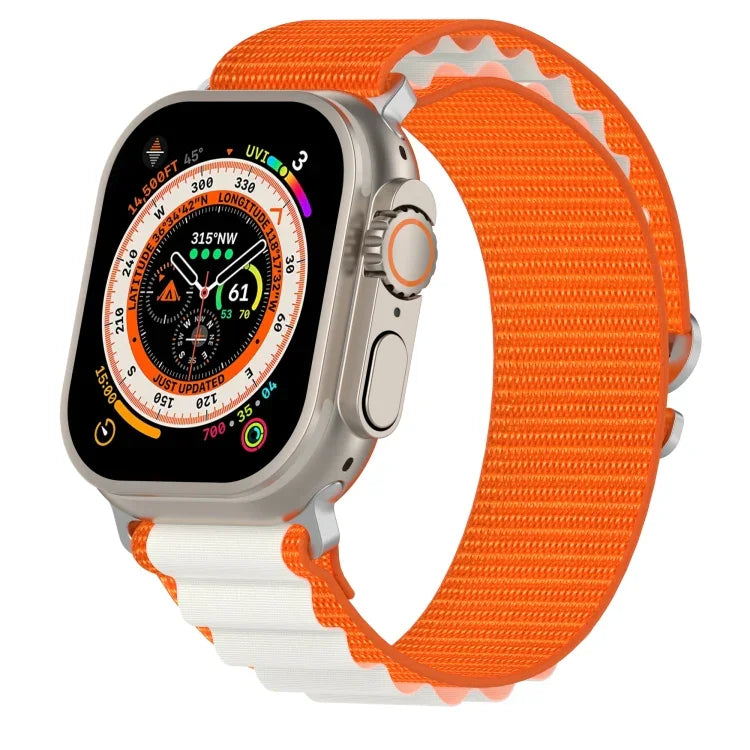 Dây đồng hồ nylon hai màu, Dành cho Apple Watch Ultra 49mm, Dành cho Apple Watch Series 8&7 45mm/SE 2&6&SE&5&4 44mm, Dành cho Apple Watch Series 8&7 41mm/SE 2&6&SE&5&4 40mm