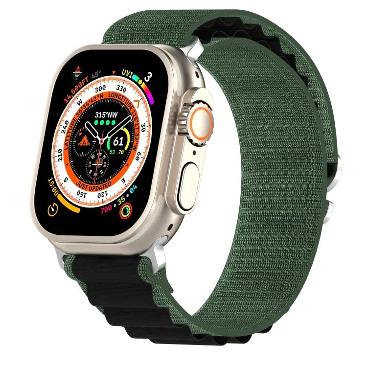 Dây đồng hồ nylon hai màu, Dành cho Apple Watch Ultra 49mm, Dành cho Apple Watch Series 8&7 45mm/SE 2&6&SE&5&4 44mm, Dành cho Apple Watch Series 8&7 41mm/SE 2&6&SE&5&4 40mm