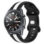 Dây đồng hồ silicone hai màu khóa bướm 22mm, cho Samsung Galaxy Watch3 45mm, cho Samsung Galaxy Watch 46mm, cho Samsung Gear S3 Classic, cho Samsung Gear S3 Frontier