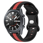Dây đồng hồ silicone hai màu khóa bướm 22mm, cho Samsung Galaxy Watch3 45mm, cho Samsung Galaxy Watch 46mm, cho Samsung Gear S3 Classic, cho Samsung Gear S3 Frontier