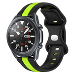 Dây đồng hồ silicone hai màu khóa bướm 22mm, cho Samsung Galaxy Watch3 45mm, cho Samsung Galaxy Watch 46mm, cho Samsung Gear S3 Classic, cho Samsung Gear S3 Frontier