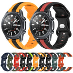 Dây đồng hồ silicone hai màu khóa bướm 22mm, cho Samsung Galaxy Watch3 45mm, cho Samsung Galaxy Watch 46mm, cho Samsung Gear S3 Classic, cho Samsung Gear S3 Frontier