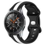Dây đồng hồ silicone hai màu khóa bướm 22mm, cho Samsung Galaxy Watch3 45mm, cho Samsung Galaxy Watch 46mm, cho Samsung Gear S3 Classic, cho Samsung Gear S3 Frontier