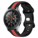 Dây đồng hồ silicone hai màu khóa bướm 22mm, cho Samsung Galaxy Watch3 45mm, cho Samsung Galaxy Watch 46mm, cho Samsung Gear S3 Classic, cho Samsung Gear S3 Frontier