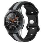 Dây đồng hồ silicone hai màu khóa bướm 22mm, cho Samsung Galaxy Watch3 45mm, cho Samsung Galaxy Watch 46mm, cho Samsung Gear S3 Classic, cho Samsung Gear S3 Frontier