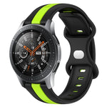 Dây đồng hồ silicone hai màu khóa bướm 22mm, cho Samsung Galaxy Watch3 45mm, cho Samsung Galaxy Watch 46mm, cho Samsung Gear S3 Classic, cho Samsung Gear S3 Frontier