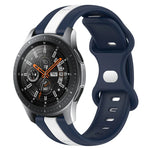 Dây đồng hồ silicone hai màu khóa bướm 22mm, cho Samsung Galaxy Watch3 45mm, cho Samsung Galaxy Watch 46mm, cho Samsung Gear S3 Classic, cho Samsung Gear S3 Frontier