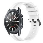 Dây đồng hồ silicone sọc lõm 22mm, dành cho Samsung Galaxy Watch3 45mm, Samsung Galaxy Watch 46mm, Samsung Gear S3 Classic, Samsung Gear S3 Frontier