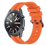 Dây đồng hồ silicone sọc lõm 22mm, dành cho Samsung Galaxy Watch3 45mm, Samsung Galaxy Watch 46mm, Samsung Gear S3 Classic, Samsung Gear S3 Frontier
