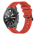 Dây đồng hồ silicone sọc lõm 22mm, dành cho Samsung Galaxy Watch3 45mm, Samsung Galaxy Watch 46mm, Samsung Gear S3 Classic, Samsung Gear S3 Frontier