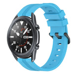 Dây đồng hồ silicone sọc lõm 22mm, dành cho Samsung Galaxy Watch3 45mm, Samsung Galaxy Watch 46mm, Samsung Gear S3 Classic, Samsung Gear S3 Frontier