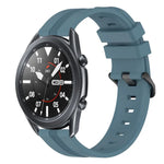 Dây đồng hồ silicone sọc lõm 22mm, dành cho Samsung Galaxy Watch3 45mm, Samsung Galaxy Watch 46mm, Samsung Gear S3 Classic, Samsung Gear S3 Frontier