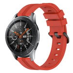 Dây đồng hồ silicone sọc lõm 22mm, dành cho Samsung Galaxy Watch3 45mm, Samsung Galaxy Watch 46mm, Samsung Gear S3 Classic, Samsung Gear S3 Frontier