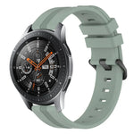 Dây đồng hồ silicone sọc lõm 22mm, dành cho Samsung Galaxy Watch3 45mm, Samsung Galaxy Watch 46mm, Samsung Gear S3 Classic, Samsung Gear S3 Frontier