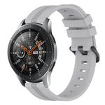 Dây đồng hồ silicone sọc lõm 22mm, dành cho Samsung Galaxy Watch3 45mm, Samsung Galaxy Watch 46mm, Samsung Gear S3 Classic, Samsung Gear S3 Frontier