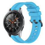 Dây đồng hồ silicone sọc lõm 22mm, dành cho Samsung Galaxy Watch3 45mm, Samsung Galaxy Watch 46mm, Samsung Gear S3 Classic, Samsung Gear S3 Frontier